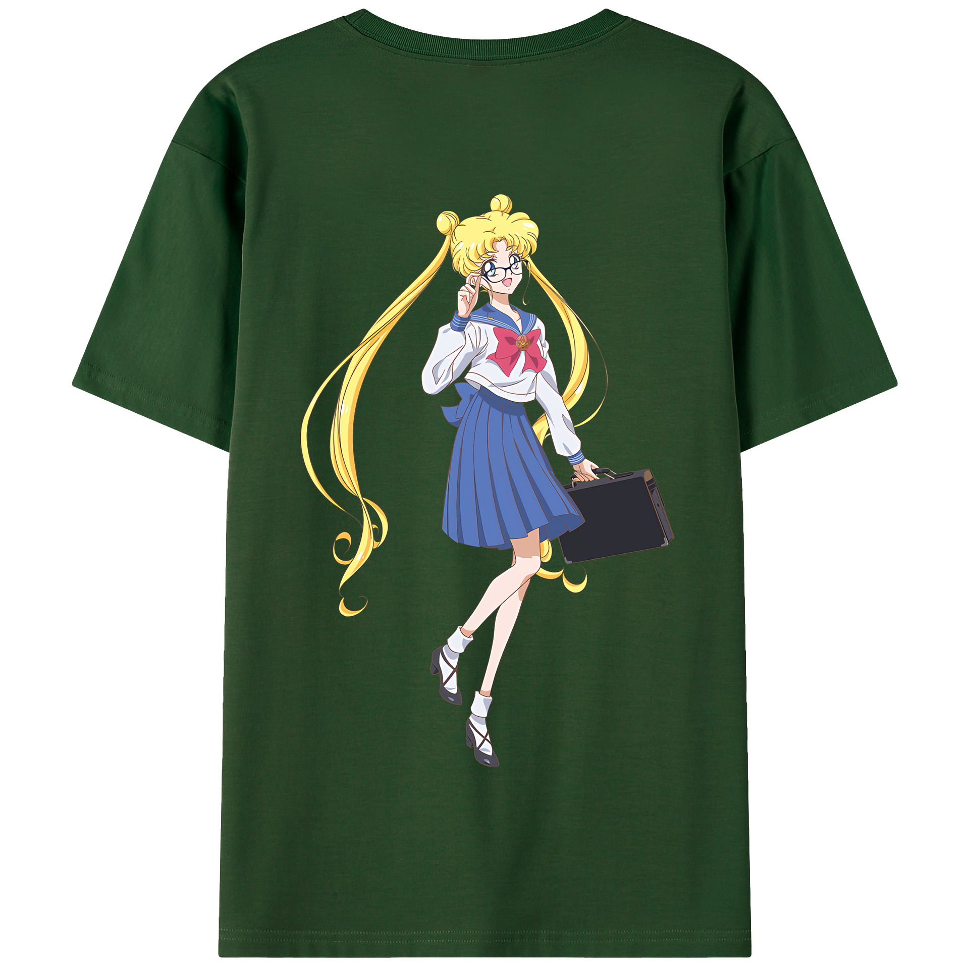 （画像用） 美少女戦士セーラームーン 愛野 美奈子 あいの みなこ Sailor Moon Aino Minako 綿100％半袖Tシャツ（背面プリント）